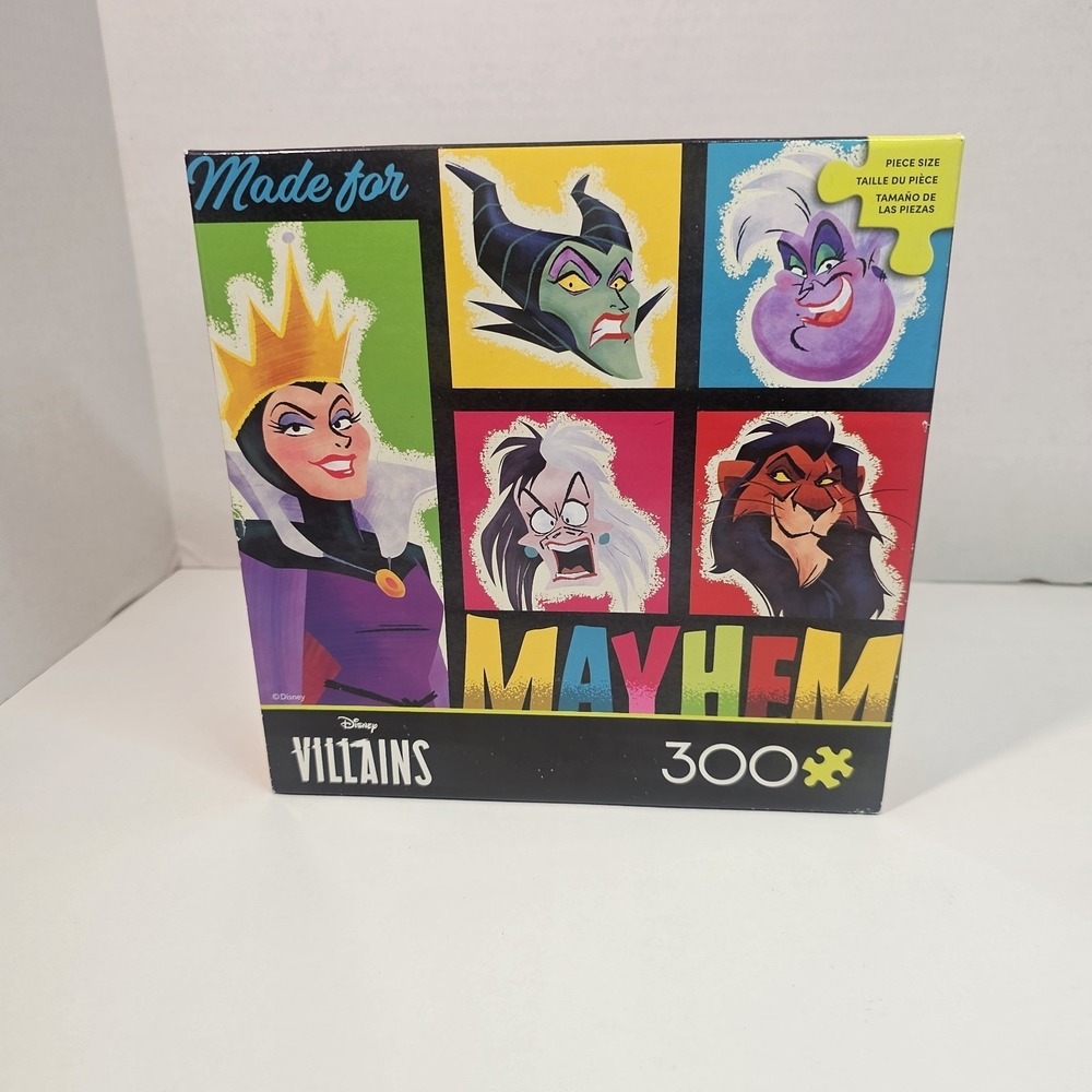 Disney Villains Puzzle Evil Queen Maleficent Ursula Scar 300 Pieces